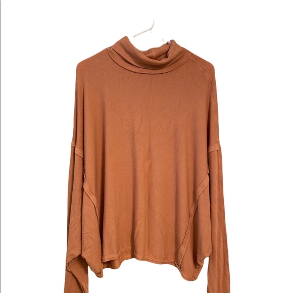 Free People Womens Turtleneck ribbed long sleeve - Picture 3 of 8